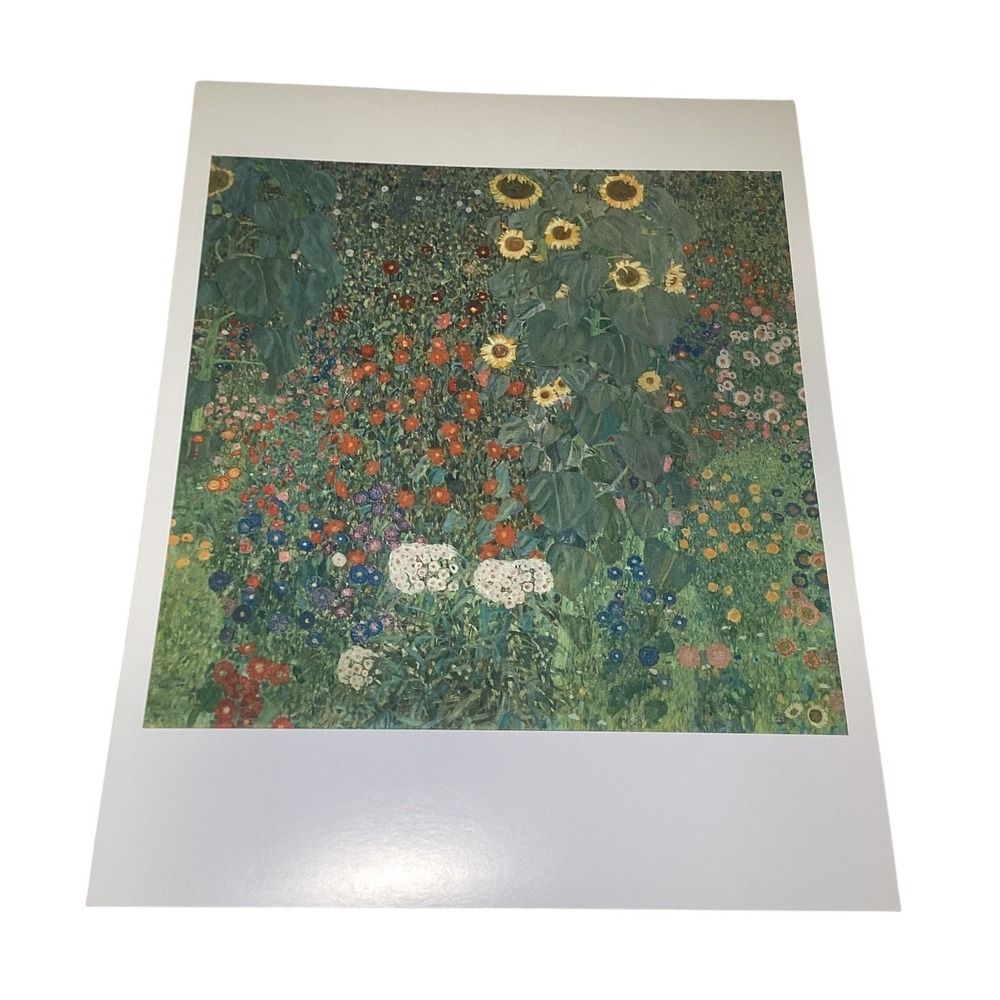 Gustav Klimt Cottage Garden with Sunflowers TASCHEN Art Print 10x13 Floral Decor